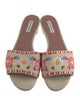 Tabitha Simmons Canvas Floral Print Slides