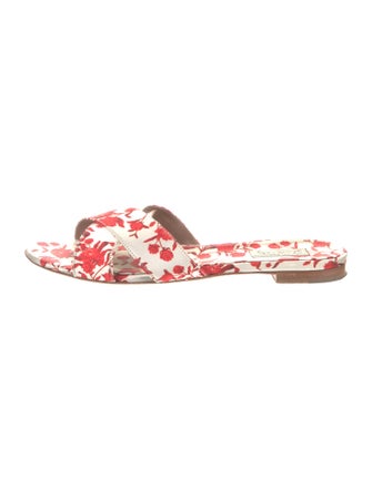 Tabitha Simmons Floral Print Slides