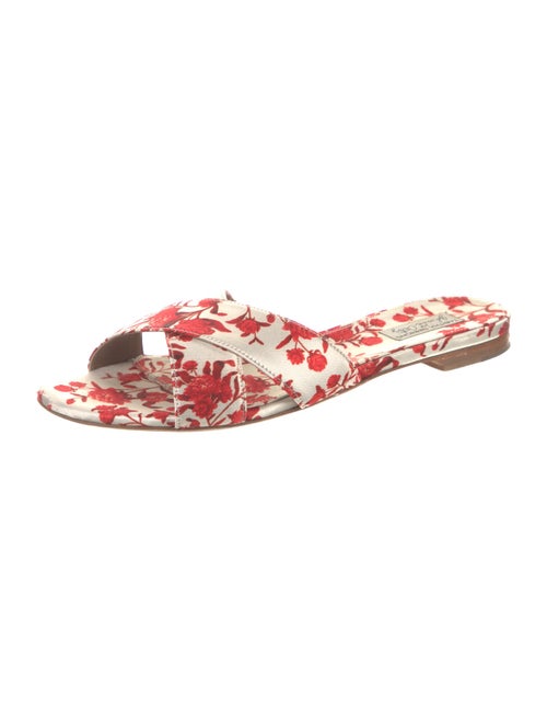 Tabitha Simmons Floral Print Slides