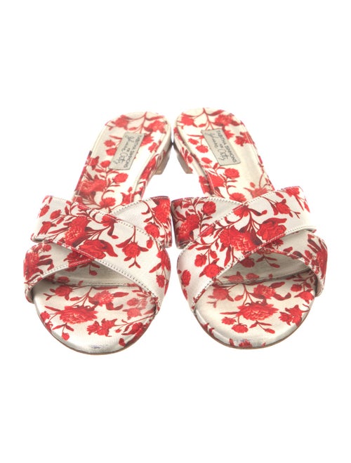 Tabitha Simmons Floral Print Slides