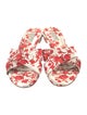 Tabitha Simmons Floral Print Slides