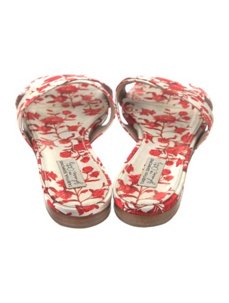 Tabitha Simmons Floral Print Slides
