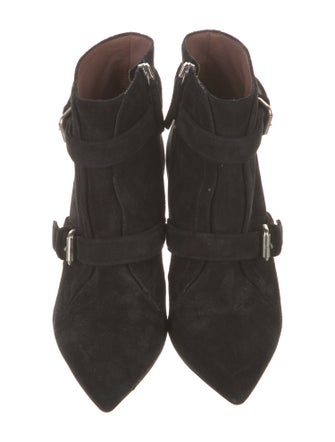 Tabitha Simmons Suede Moto Boots