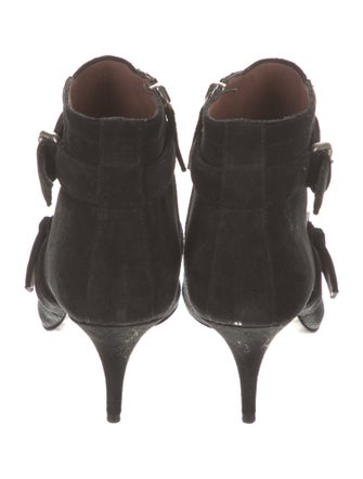 Tabitha Simmons Suede Moto Boots