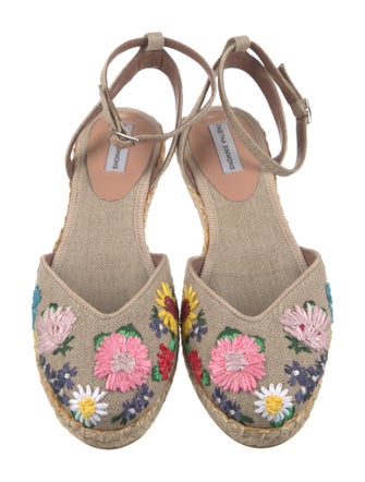Tabitha Simmons Canvas Floral Print Espadrilles