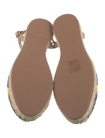 Tabitha Simmons Canvas Floral Print Espadrilles