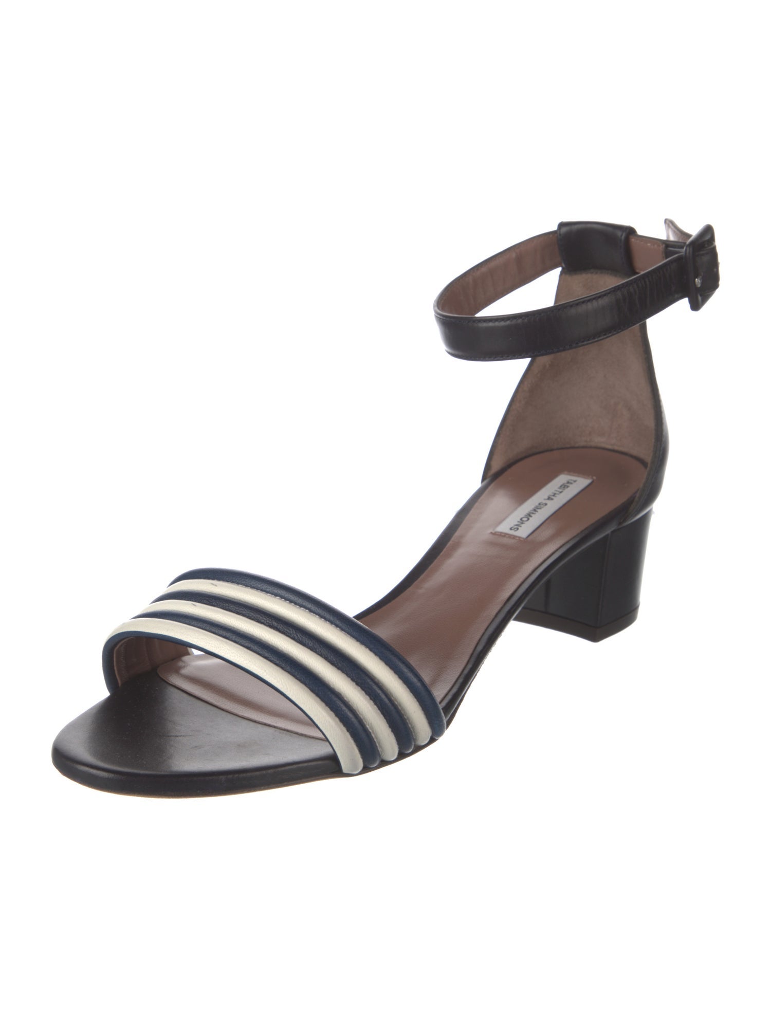 Tabitha Simmons Leather Printed Sandals