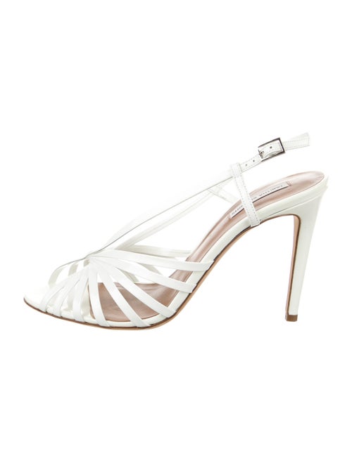 Tabitha Simmons Patent Leather T-Strap Sandals