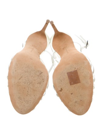 Tabitha Simmons Patent Leather T-Strap Sandals