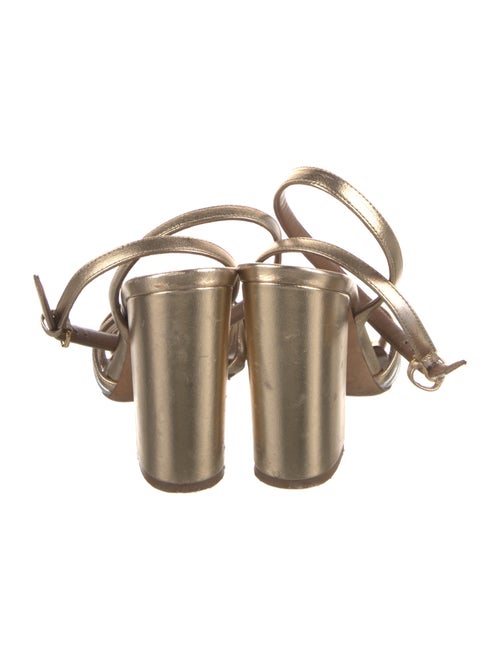 Tabitha Simmons Leather Printed Sandals