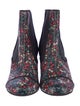 Tabitha Simmons Leather Floral Print Chelsea Boots