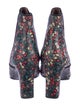 Tabitha Simmons Leather Floral Print Chelsea Boots