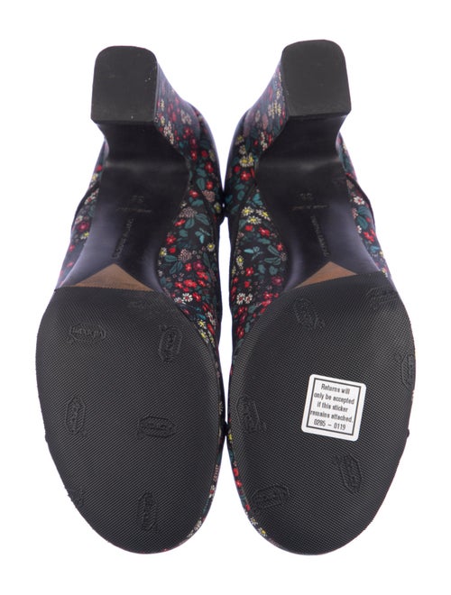 Tabitha Simmons Leather Floral Print Chelsea Boots