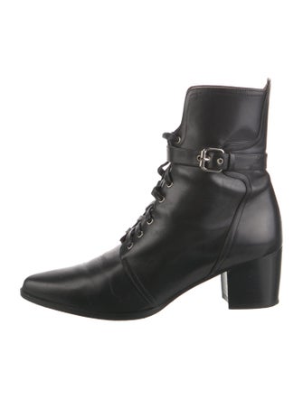 Tabitha Simmons Leather Combat Boots
