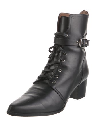 Tabitha Simmons Leather Combat Boots