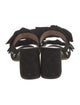 Tabitha Simmons Suede Bow Accents Slides
