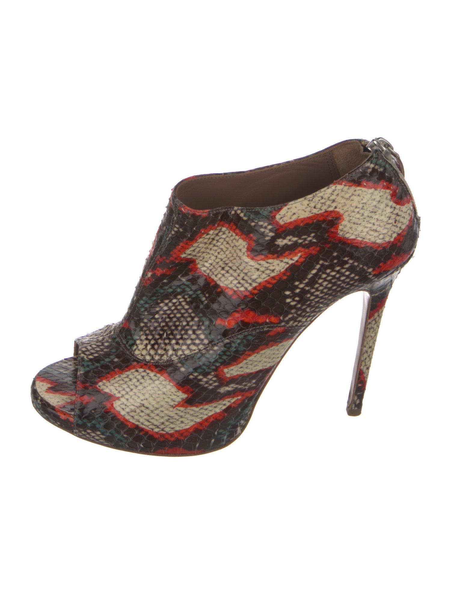 Tabitha Simmons Snakeskin Printed Pumps