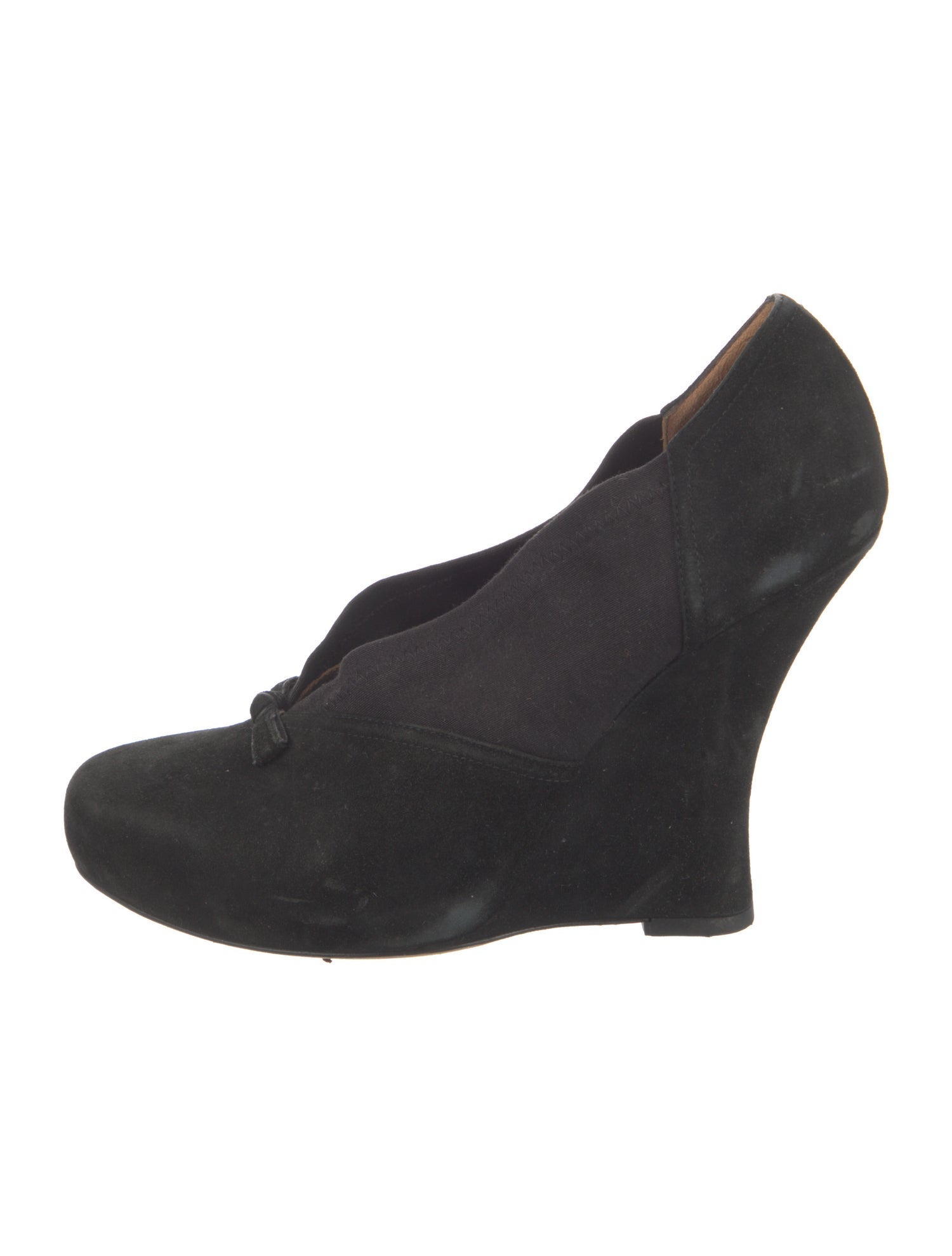 Tabitha Simmons Suede Bow Accents Pumps