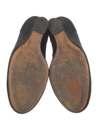 Tabitha Simmons Suede Bow Accents Pumps