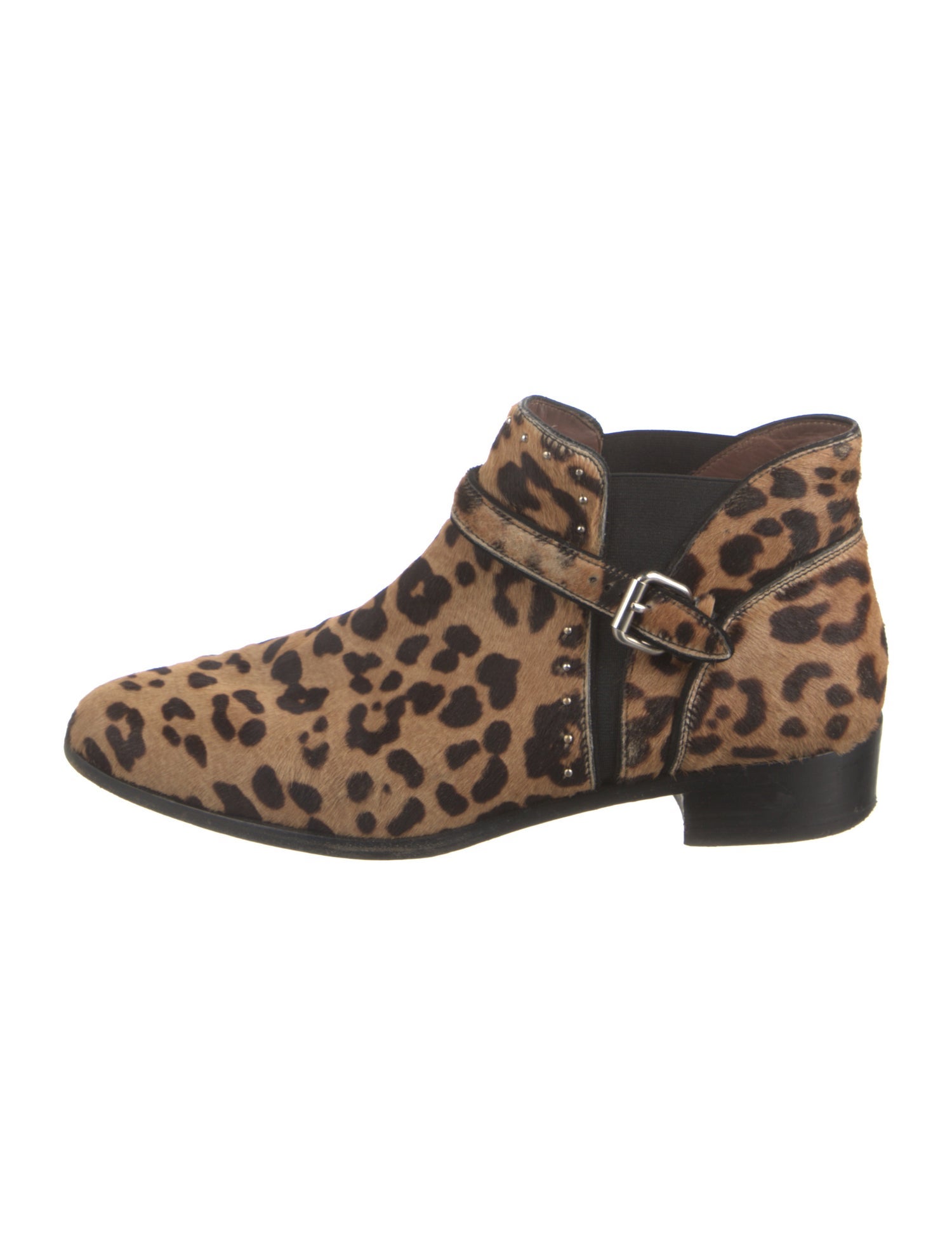 Tabitha Simmons Ponyhair Animal Print Lace-Up Boots