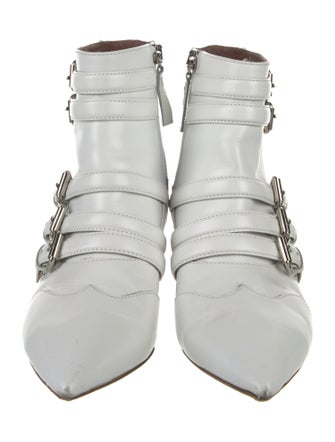 Tabitha Simmons Leather Lace-Up Boots