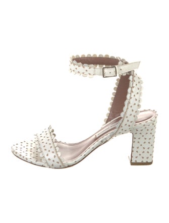 Tabitha Simmons Leather Printed Sandals