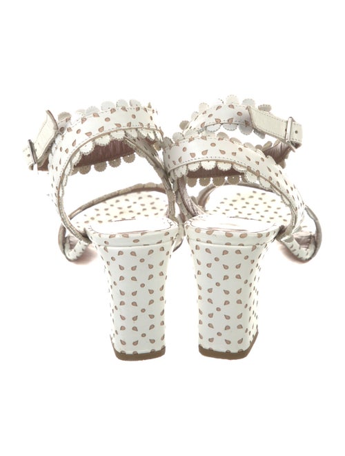 Tabitha Simmons Leather Printed Sandals