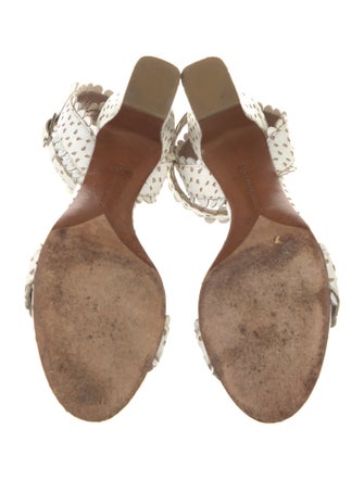 Tabitha Simmons Leather Printed Sandals