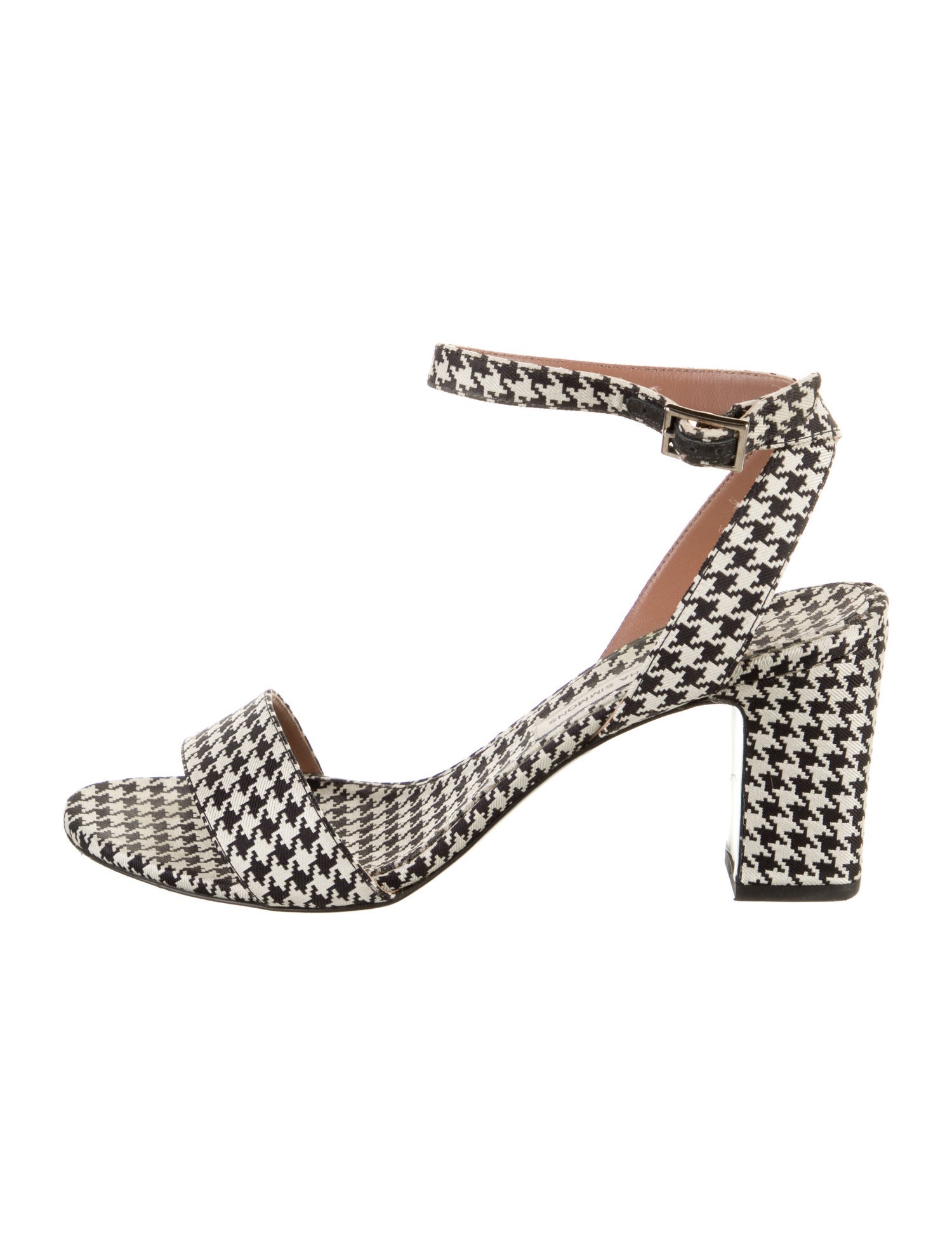 Tabitha Simmons Houndstooth Print Sandals