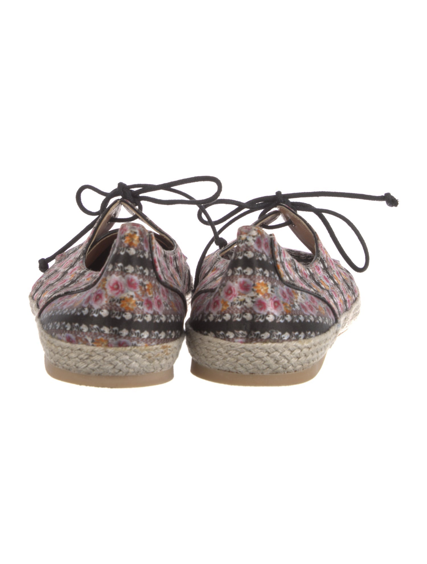 Tabitha Simmons Leather Printed Espadrille Sneakers