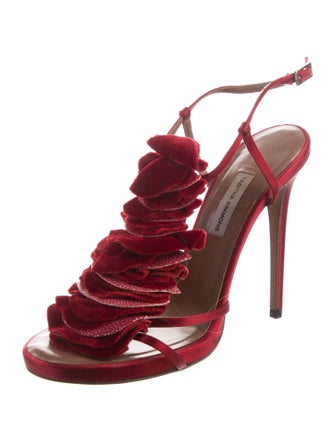 Tabitha Simmons Satin T-Strap Pumps