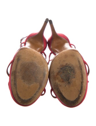 Tabitha Simmons Satin T-Strap Pumps