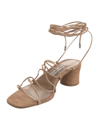 Tabitha Simmons Suede Gladiator Sandals