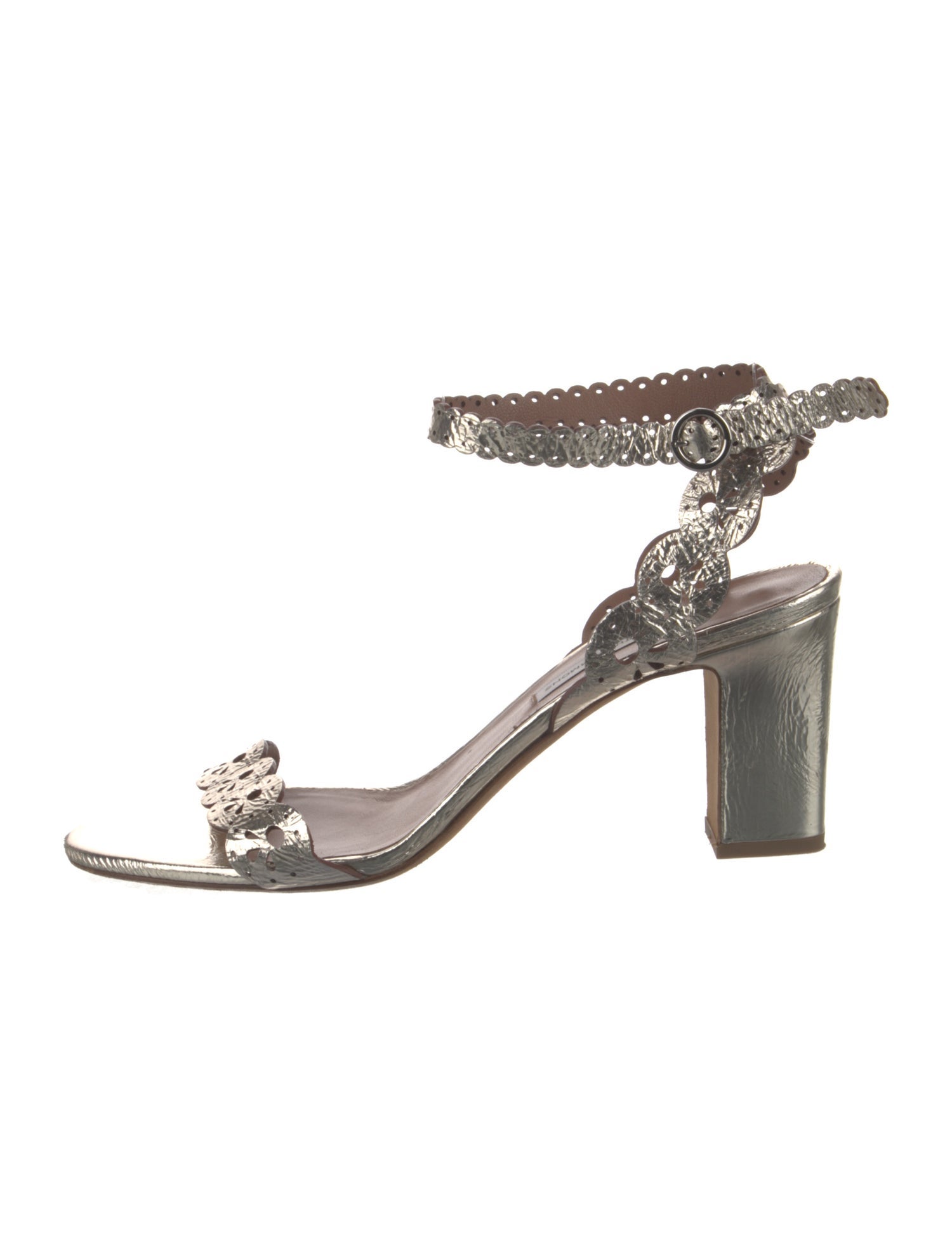 Tabitha Simmons Leather Lasercut Accents Sandals