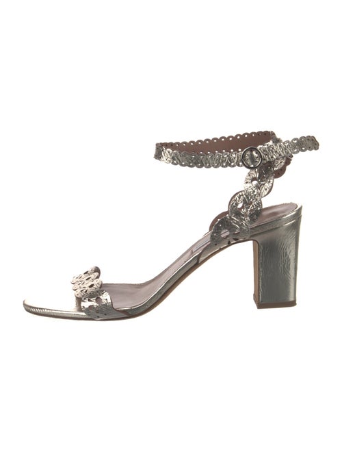 Tabitha Simmons Leather Lasercut Accents Sandals