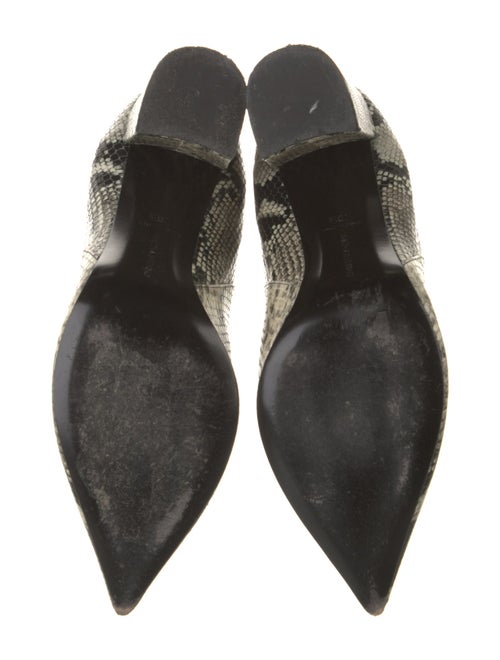 Tabitha Simmons Embossed Leather Animal Print Boots