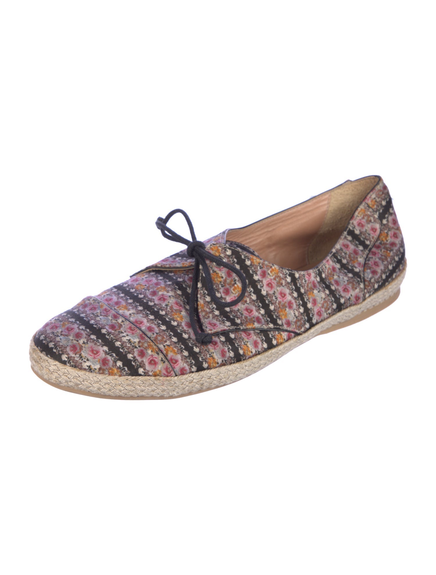 Tabitha Simmons Leather Printed Espadrille Sneakers