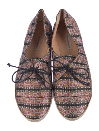 Tabitha Simmons Leather Printed Espadrille Sneakers