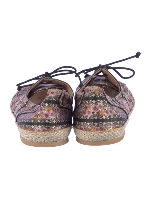 Tabitha Simmons Leather Printed Espadrille Sneakers