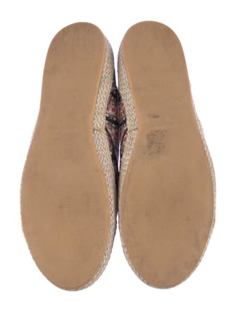 Tabitha Simmons Leather Printed Espadrille Sneakers