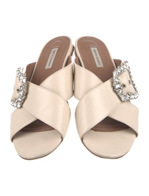 Tabitha Simmons Leather Slides