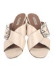 Tabitha Simmons Leather Slides