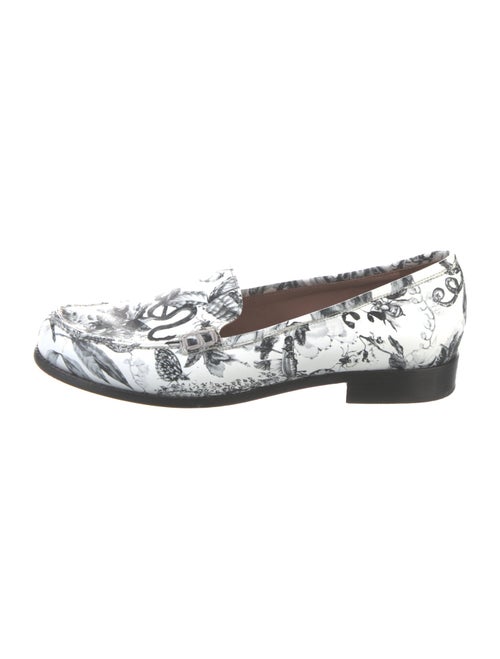 Tabitha Simmons Leather Printed Loafers