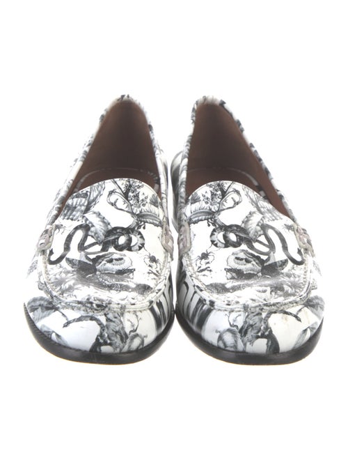 Tabitha Simmons Leather Printed Loafers