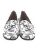 Tabitha Simmons Leather Printed Loafers