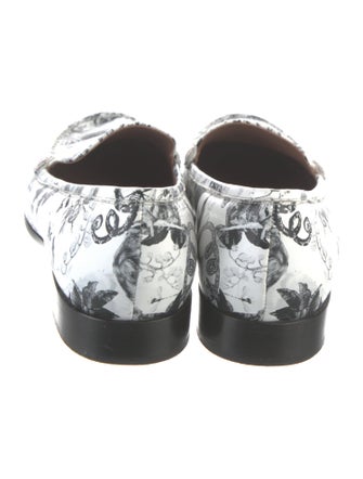 Tabitha Simmons Leather Printed Loafers