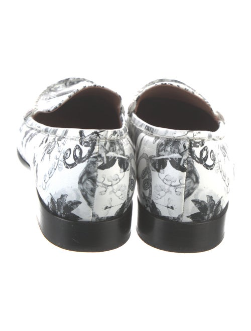 Tabitha Simmons Leather Printed Loafers