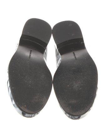 Tabitha Simmons Leather Printed Loafers