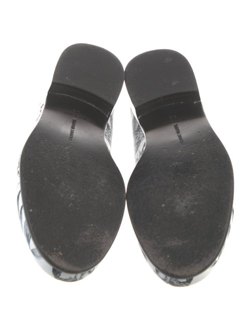 Tabitha Simmons Leather Printed Loafers