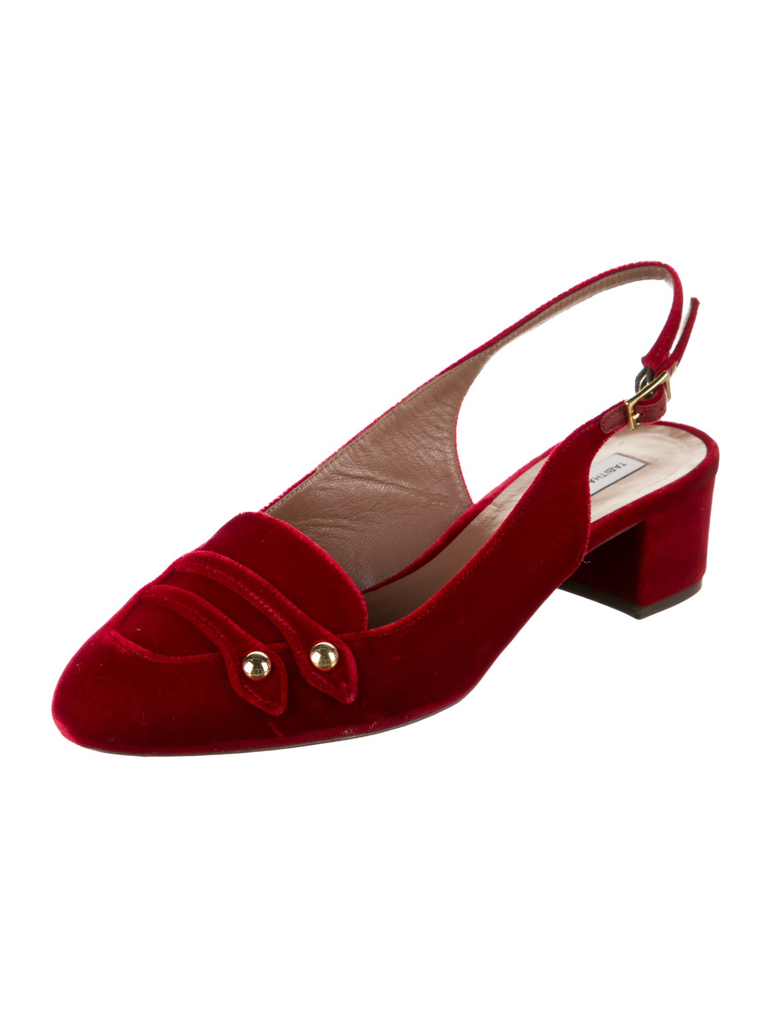 Tabitha Simmons Leather Slingback Pumps